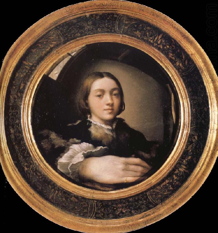 Francesco Parmigianino Self-portrait in a Convex Mirror china oil painting image